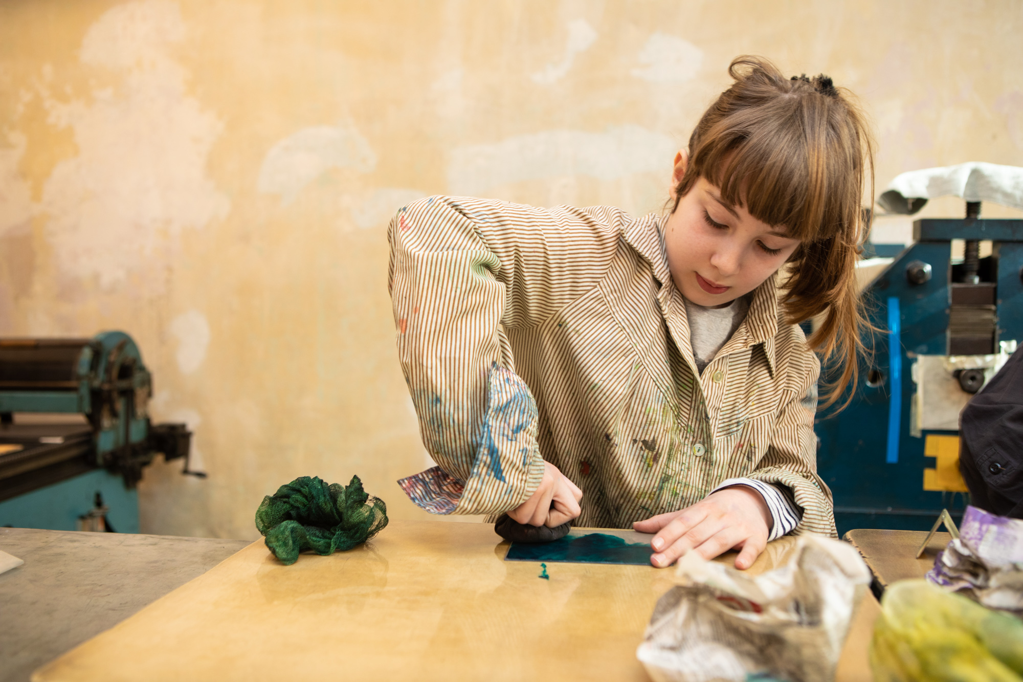 Jugend im Museum • Mit kalter Nadel radiert