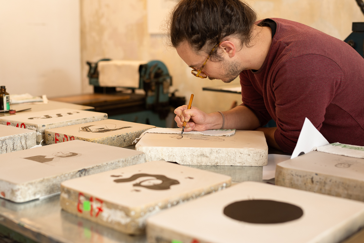 Lithographie • Das magische Drucken vom Stein