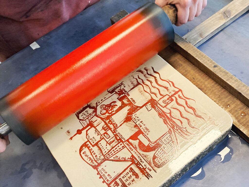 Stone is colored red